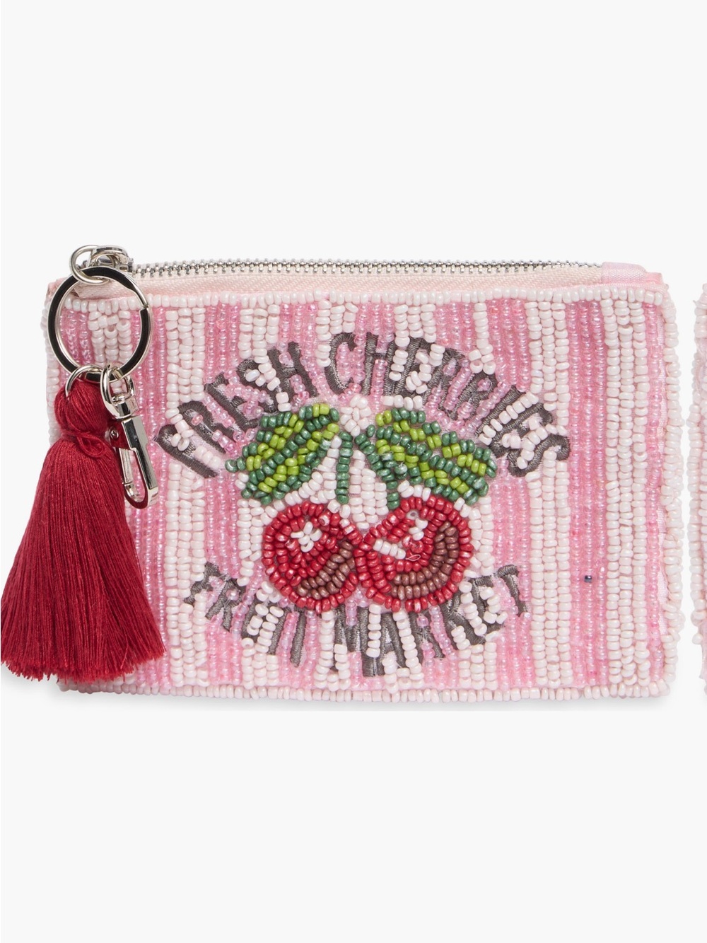 Collection XIIX Beaded Super Cherry Coin Purse